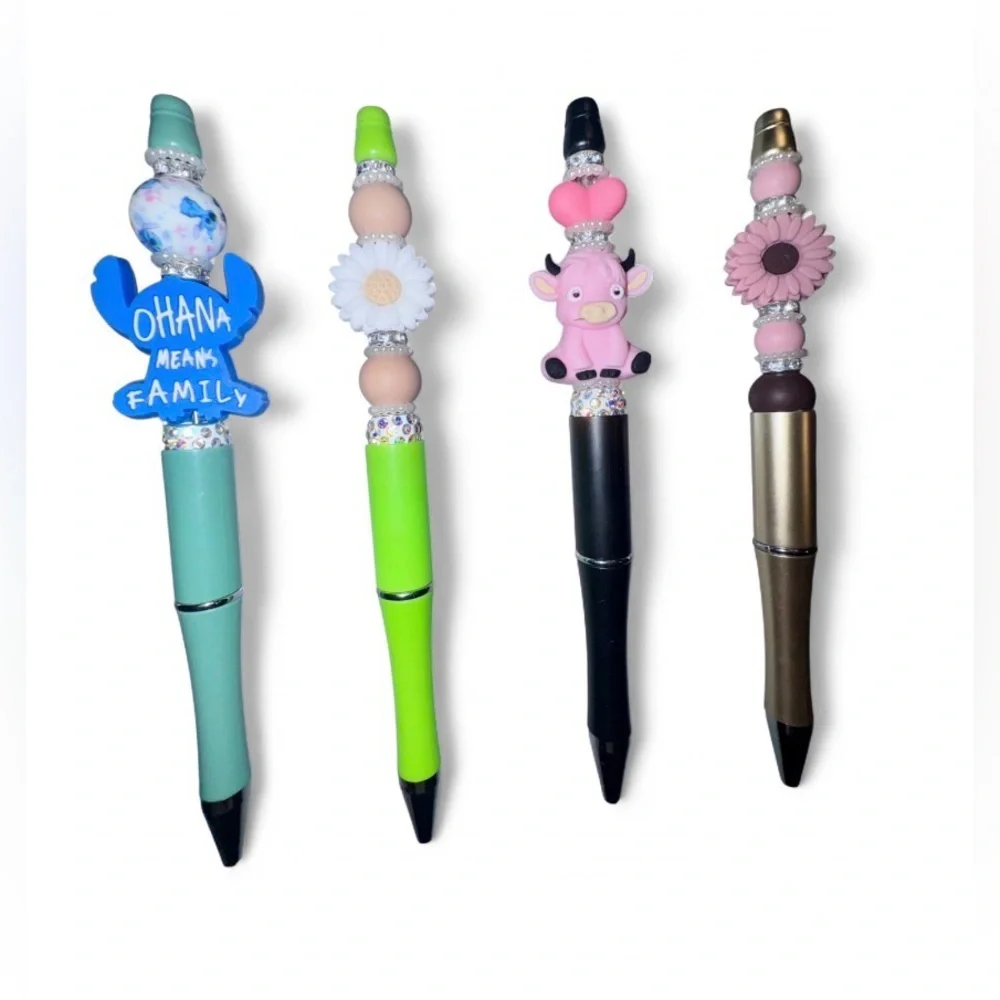 ✨ Inspirational Beaded Pens – Custom Charm Designs ✨ by The Nook Market
